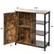 Costway Storage Cabinet Multipurpose Freestanding Cupboard w/3 Open Shelf & Door